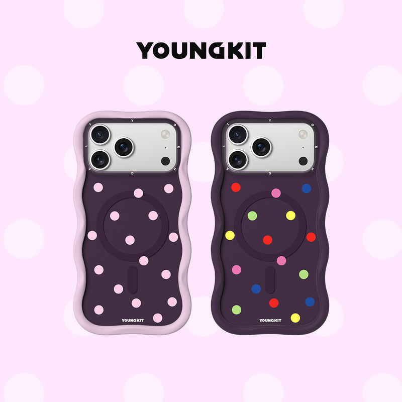 New Model Launched:'Big Waves/Candy Polka Dots' Youngkit Case Suitable for Apple 18 Pro Max Phone Case, iPhone 17 Pro Shell, Magnetic Female Cartoon Creative Personality Split Case New Model Launched:'Big Waves/Candy Polka Dots' Youngkit Case Suitable for Apple 18 Pro Max Phone Case, iPhone 17 Pro Shell, Magnetic Female Cartoon Creative Personality Split Case