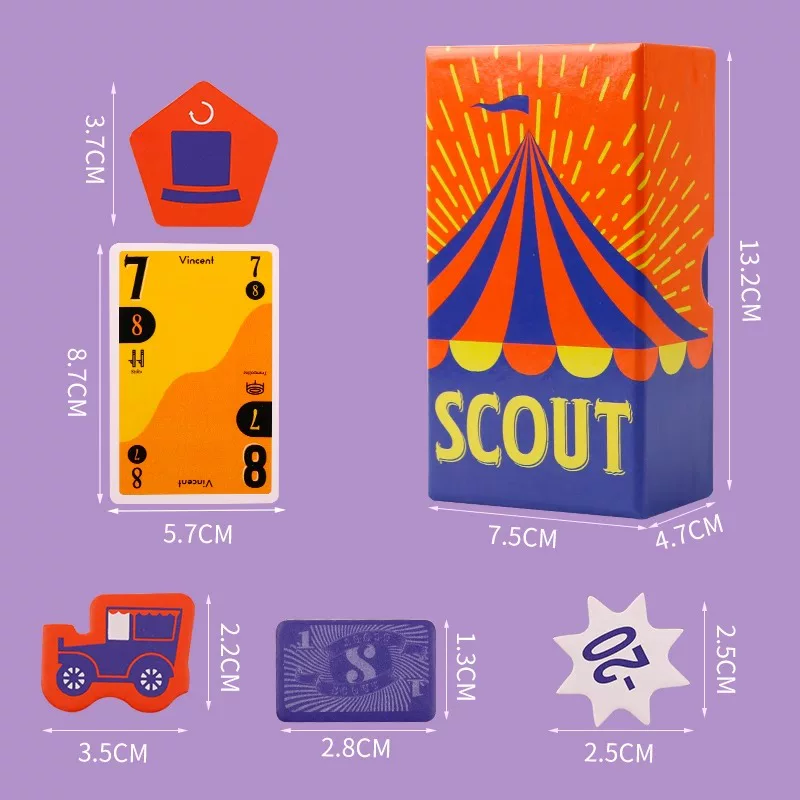 Scout Circus Star поиск настольная игра 2-5 человек карточная игра веселый семейный досуг OINK серия