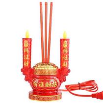 High-end incense burner for Buddha indoor LED large room for worship electric plug-in incense burner Buddhist furniture household supplies incense burner