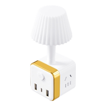 Plug-in master bedroom romantic bedside lamp night light with socket integrated baby feeding eye protection learning special 1322