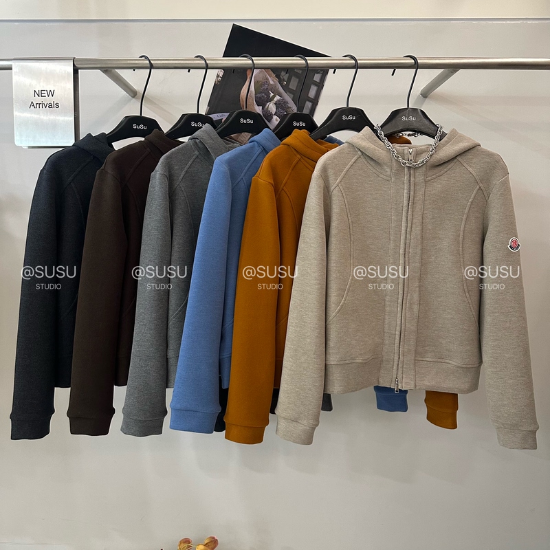 High-End European Goods 2026 Autumn New Fashion Hooded Double-Zip Custom Long-Sleeve Cardigan Sweatshirt Women's Jacket Top