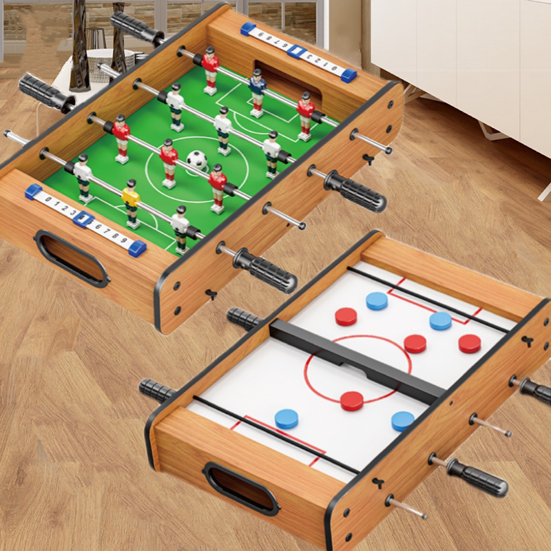 Children's Table Football Double-Player Pk Battle Ice Hockey Board Game Mini Multi-Functional Toy Boys Parent-Child Interactive Billiards