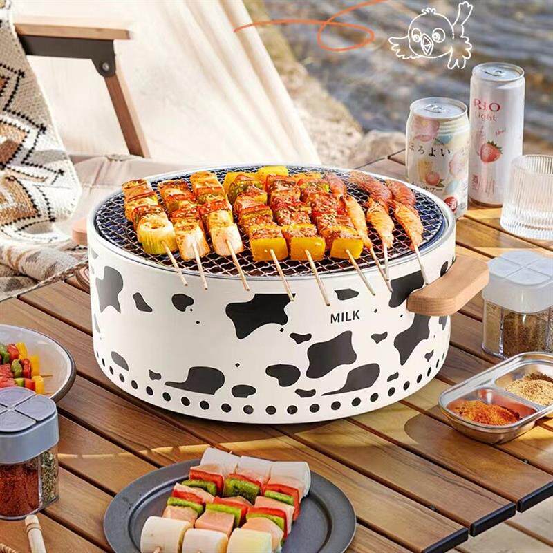 Surround Furnace Cooking tea Baking Oven Charcoal Fire Oven Outdoor Camping Barbecue Grill charcoal grill Home Baking Pan Grill-Taobao