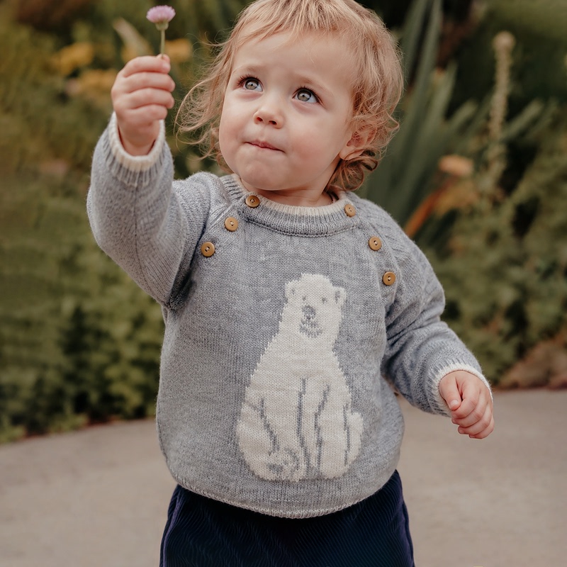 Muaqiaqia [100% Wool] Baby Autumn and Winter Sweater 2026 Kidsren's Knitted Knitwear for Boys and Girls Warm Tops