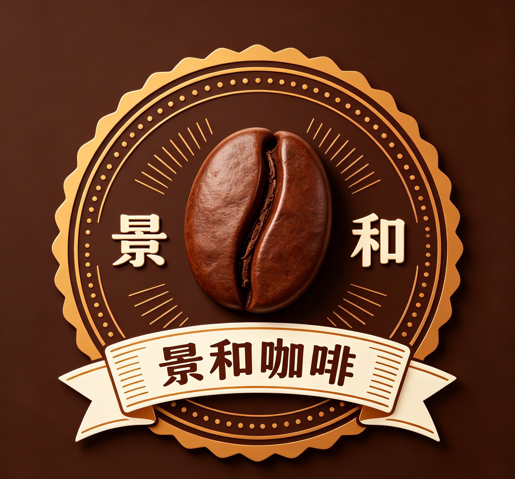 景和咖啡店企业店的LOGO