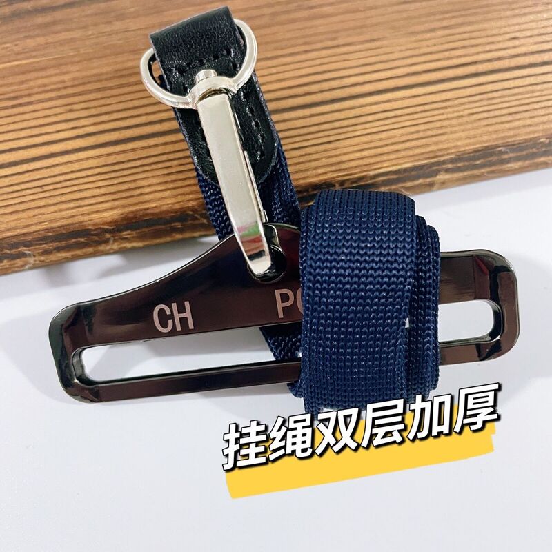 Navy Blue Knitted Lanyard with Metal Card Holder, Double-Sided with Chinese and English Text Navy Blue Knitted Lanyard with Metal Card Holder, Double-Sided with Chinese and English Text