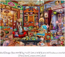 HAE original cross-stitch embroidery chart self-matched electronic drawings PDF format antique shop 999 large color 238