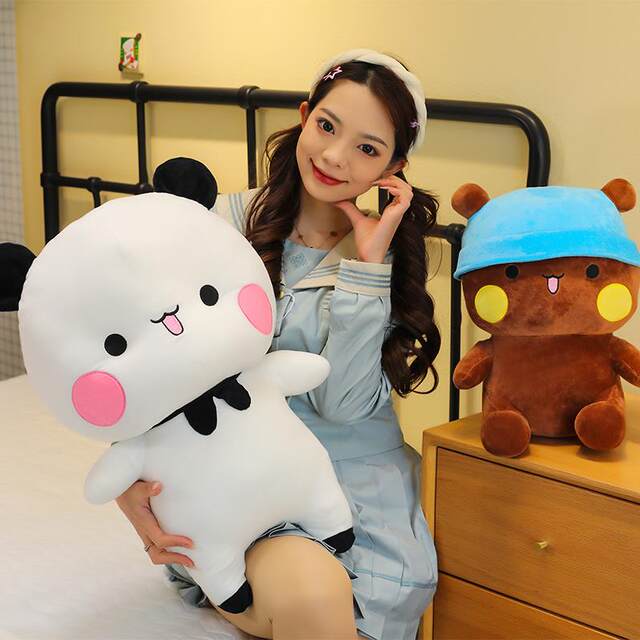 One or Two Bubu Panda Plush Toys, Large Stuffed Animals, Comfort Dolls, Sleeping Pillows, Birthday Gifts for Girls
