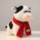 Cute and Quirky Grassland Cow Plush Toy with Abstract Expression Pack, Funny Little Cow Doll, Gift for Best Friend
