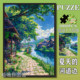 Healing Miyazaki-Style Summer Scenery Puzzle 1000 Pieces with Frame Adult Toy Gift Decorative Painting