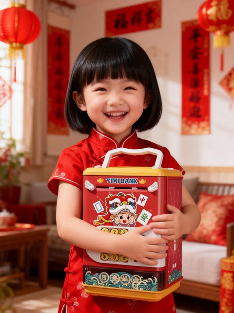 2026 New Model Children's Savings Piggy Bank, Only Deposits No Withdrawals, Magic Password Gift for Boys and Girls, New Year Gift, Anti-Drop