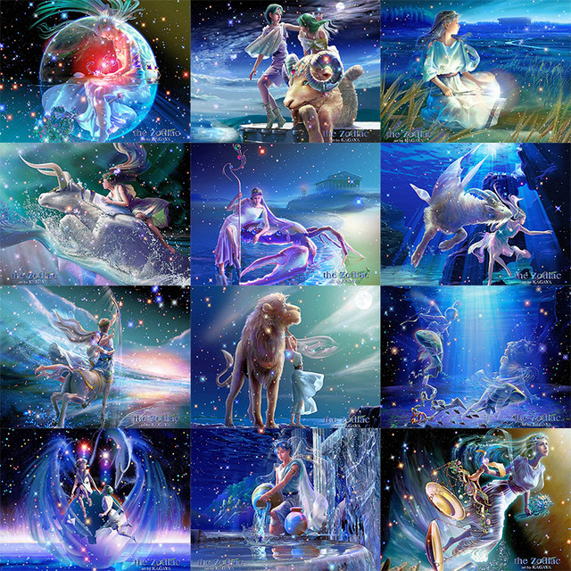 Twelve constellation puzzles 300/500/1000 pieces Leo/Virgo/Libra/Scorpio/Sagittarius/Capricorn 12