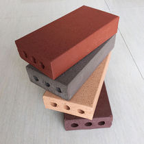 Vacuum fired clay brick square brick vacuum brick outdoor sidewalk courtyard three-hole porous fired brick