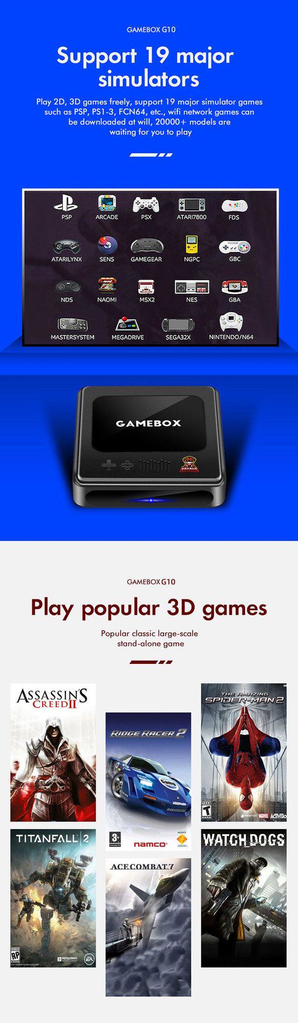 Игровая приставка Gamebox G10 32ГБ