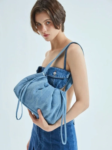 Универсальная джинсовая сумка на одно плечо, официальный продукт, Таиланд