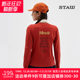 STAW беговая футболка с длинными рукавами, спортивная антибактериальная быстросохнущая футболка для марафона 3A