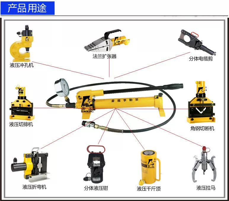 CP-700 cực áp lực thủy lực bơm tay nhỏ di động trạm bơm thủy lực bơm áp lực bơm thủy lực miễn phí vận chuyển