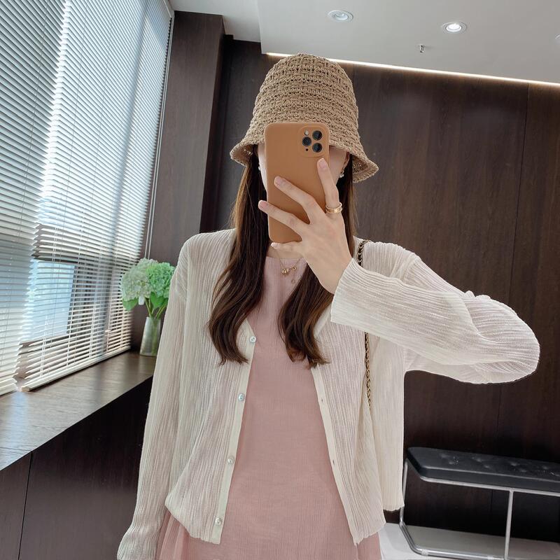 Imfly Jin Xiaojin's Self-Made Women's Clothing Cardigan Dyw10965 Summer Korean Style Simple Cardigan Top