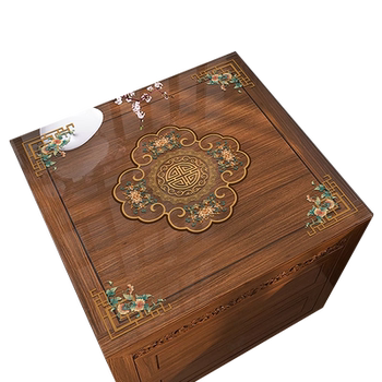 New chinese style hollow soft glass bedside table cover pvc waterproof and oil-proof table mat tea table table top protection mat New chinese style hollow soft glass bedside table cover pvc waterproof and oil-proof table mat tea table table top protection mat