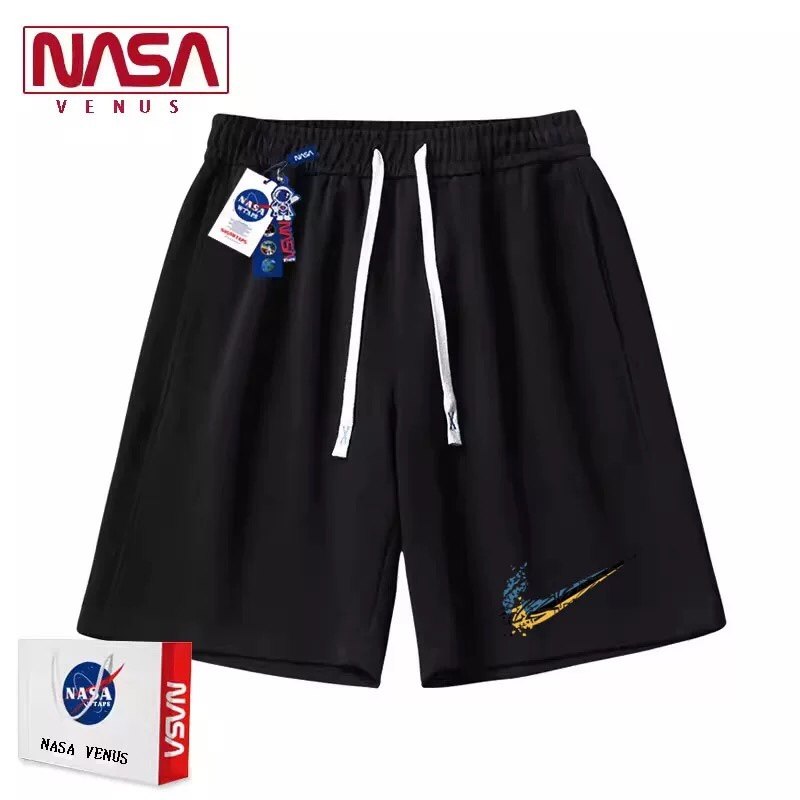 Кобрендовые шорты tide от NASA, новые молодежные хлопковые шорты, мужские весенне-летние повседневные брюки с пятью точками, спортивные брюки для улицы