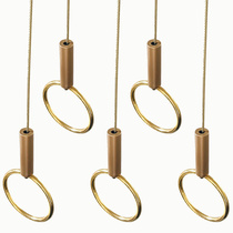 Hanging chain gold hanging ring clothing store window top-mounted hook wall hanging top fixed clothes hanger wire rope ring