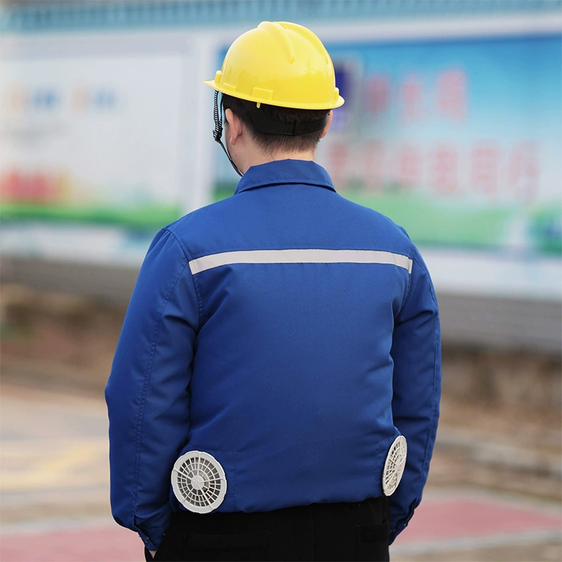 Mùa hè ngoài trời làm mát quần áo điều hòa không khí công trường xây dựng sạc điện lạnh hàn bảo hộ lao động quần áo bảo hộ lao động áo khoác nam nữ giống nhau bảo hộ lao đông cho công nhân áo phản quang bảo hộ