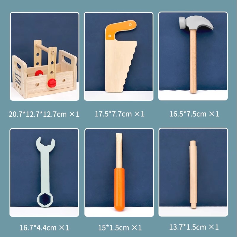 Child simulation repair kit Puzzle Toy Small Carpenter Demolition class one-year-old baby screw-in suit 12-Taobao