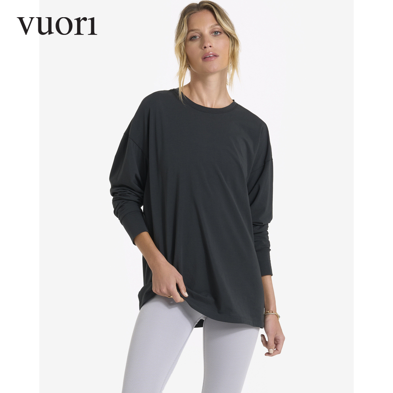 Vuori Feather Women's Loose Sports Casual Long Sleeve Pullover T-Shirt Fitness Outdoor Vw1028