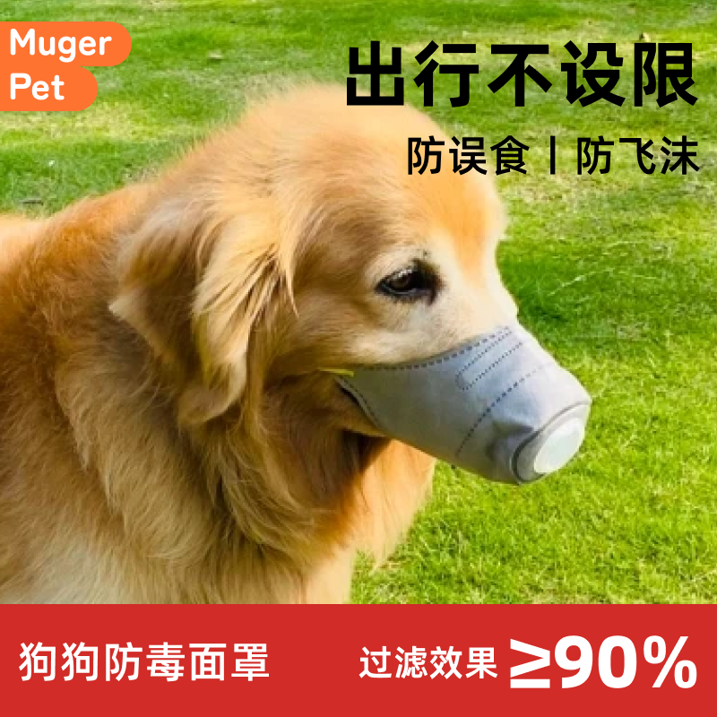 狗狗防毒口罩面罩宠物狗嘴套防乱吃防误食面具小型犬中型犬大型犬