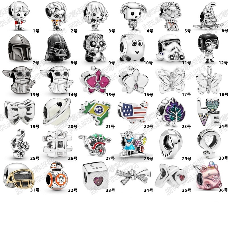 Sterling Silver Bracelet Star Wars Bb-8 Charm Beads Rickshaw Beads Heart Lock Loose Beads Sterling Silver Bracelet Star Wars Bb-8 Charm Beads Rickshaw Beads Heart Lock Loose Beads
