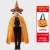 Halloween Áo Choàng Trẻ Em Bé Trai Và Bé Gái Trình Diễn Trang Phục Nhà Ảo Thuật Phù Thủy Áo Choàng Phù Hợp Với Mẫu Giáo Magic Cổ Tích Trang Phục 