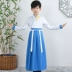 Trang phục trẻ em, Hanfu, đồng phục học sinh truyền thống của nữ sinh Trung Quốc, trang phục biểu diễn nam đệ tử cổ điển ba nhân vật, váy, trang phục biểu diễn phong cách Trung Quốc 