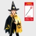Halloween Áo Choàng Trẻ Em Bé Trai Và Bé Gái Trình Diễn Trang Phục Nhà Ảo Thuật Phù Thủy Áo Choàng Phù Hợp Với Mẫu Giáo Magic Cổ Tích Trang Phục 