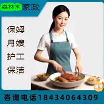 Forest wood housekeeping service confinement nanny caregiver cleaning hospital escort live-in aunt taking orders nationwide