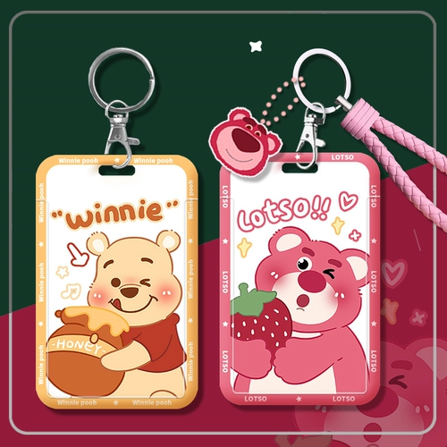 Картхолдер, чехол для проездного, бейджик, пластиковый мультяшный ремешок