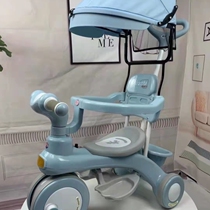 No. 1 pedal tricycle mens childrens car large bicycle stroller female tricycle foldable auxiliary child