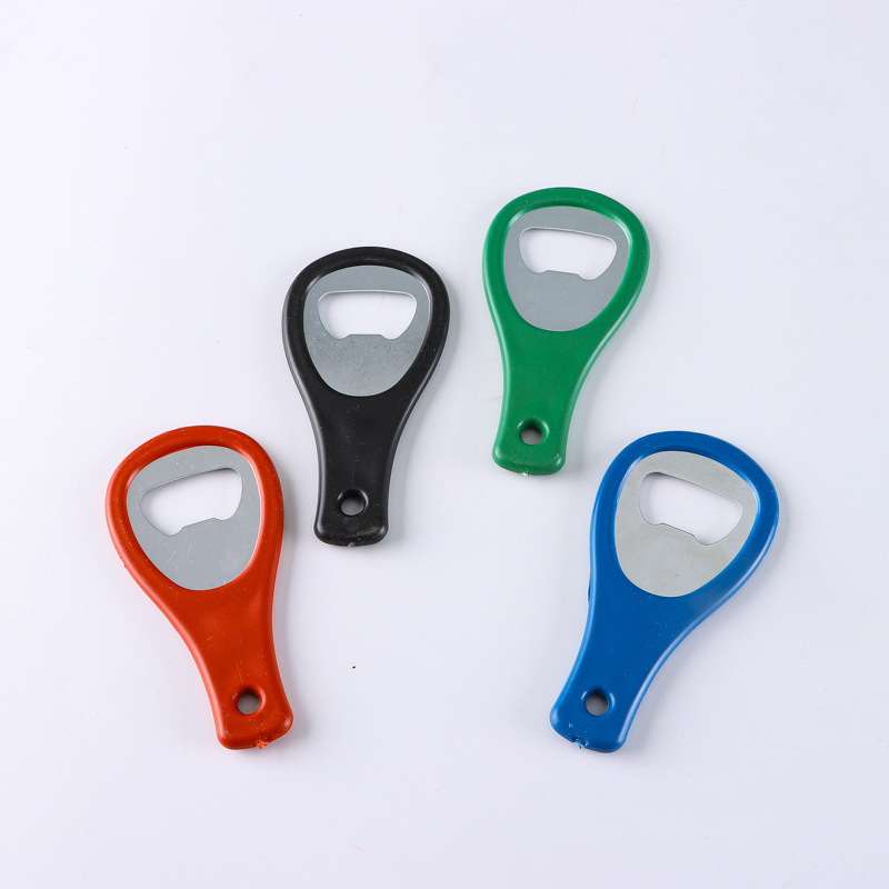 Household Plastic Wine Opener, Portable Beer Bottle Opener, Bracelet-Shaped Multi-Color Metal Bottle Opener, Compact and Practical
