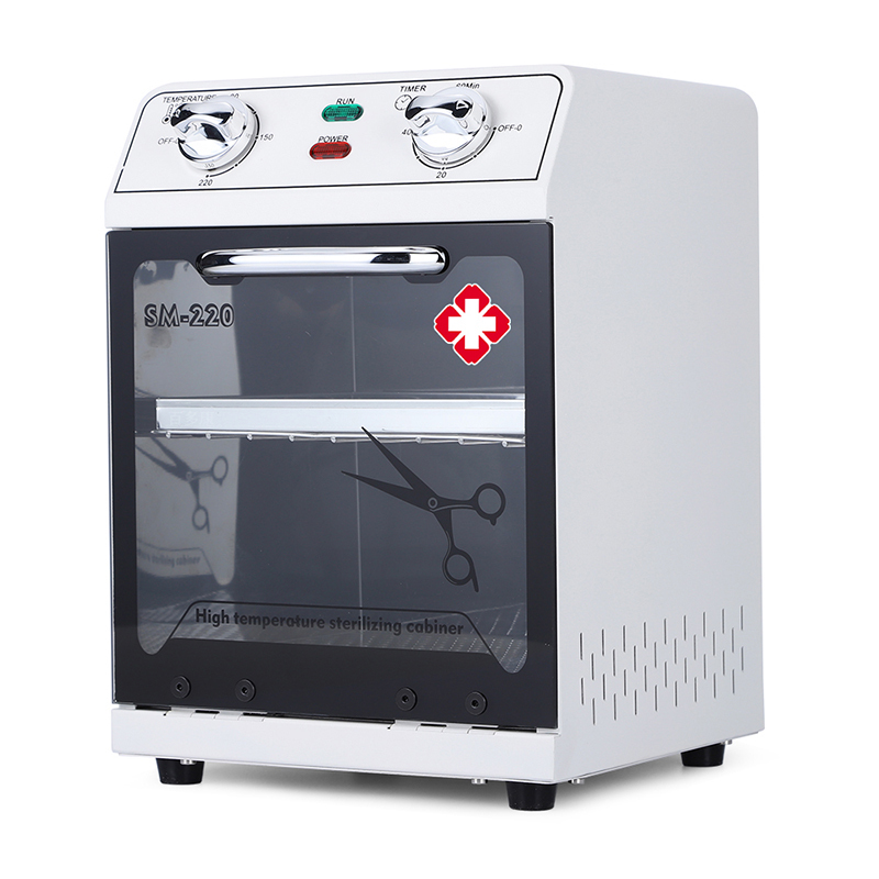 Instrument Sterilizer Beauty Salon Tools High Temperature Oral Dental Disinfection Cabinet White Instrument Sterilizer Desktop