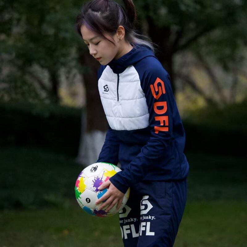 Soccerjunky Football Dog Adult Half-Zip Hooded Half-Cotton Training Top Sj24973 Cp22882