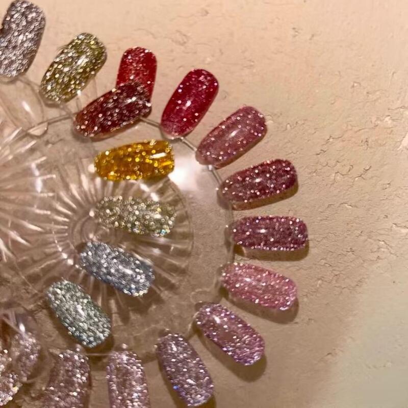 Japanese Enoi Pink Series Dazzling Glitter Nail Polish Gel, Stunning Atmosphere, Trendy Internet Colors F01-F58