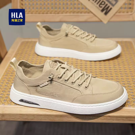 Heilan House Herrenschuhe Slip-On Segeltuchschuhe Herbst Dünn Atmungsaktiv Herren Trendige Schuhe Vielseitig Neue Freizeitschuhe