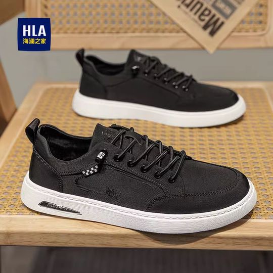 Heilan House Herrenschuhe Slip-On Segeltuchschuhe Herbst Dünn Atmungsaktiv Herren Trendige Schuhe Vielseitig Neue Freizeitschuhe