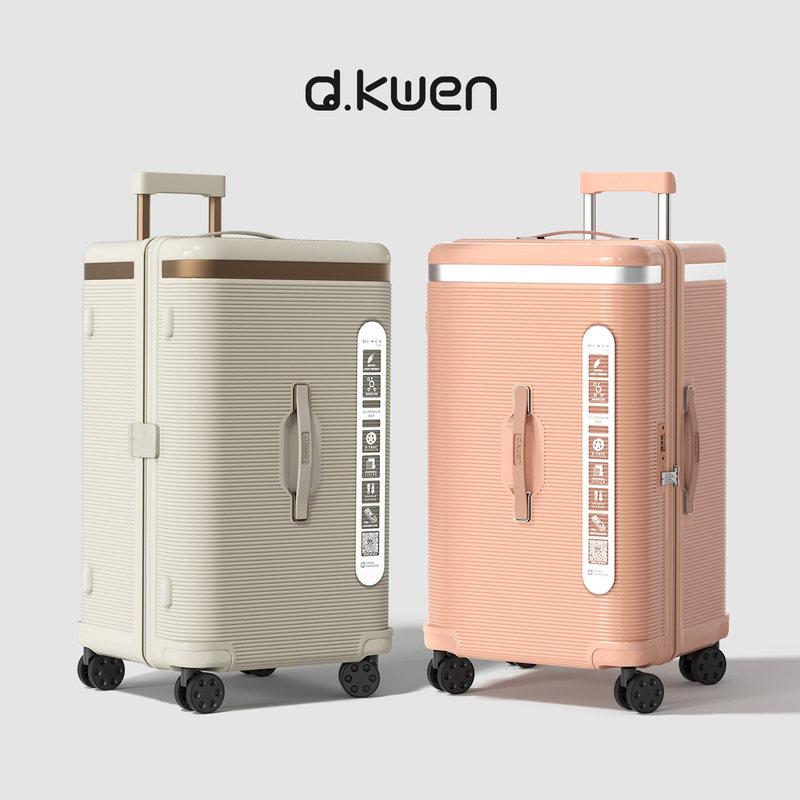 Dicovin Large-Capacity Suitcase, Lightweight and Sturdy, Made of Thickened Pc Material, Suitable for Carry-On, with Universal Wheels, 37 Travel Trolley Suitcase