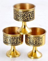 Buddhist hall household water supply cup dragon and phoenix to attract wealth and treasure pure copper wine cup cup altar offering cup tea cup toast large size