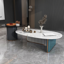 Rock board modern simple coffee table Nordic style small apartment sofa living room home Net red light luxury child mother tea table combination