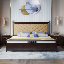 Nordic solid wood bed double bed 1 8 meters modern simple master bedroom air pressure high Box storage bed furniture 1 5m