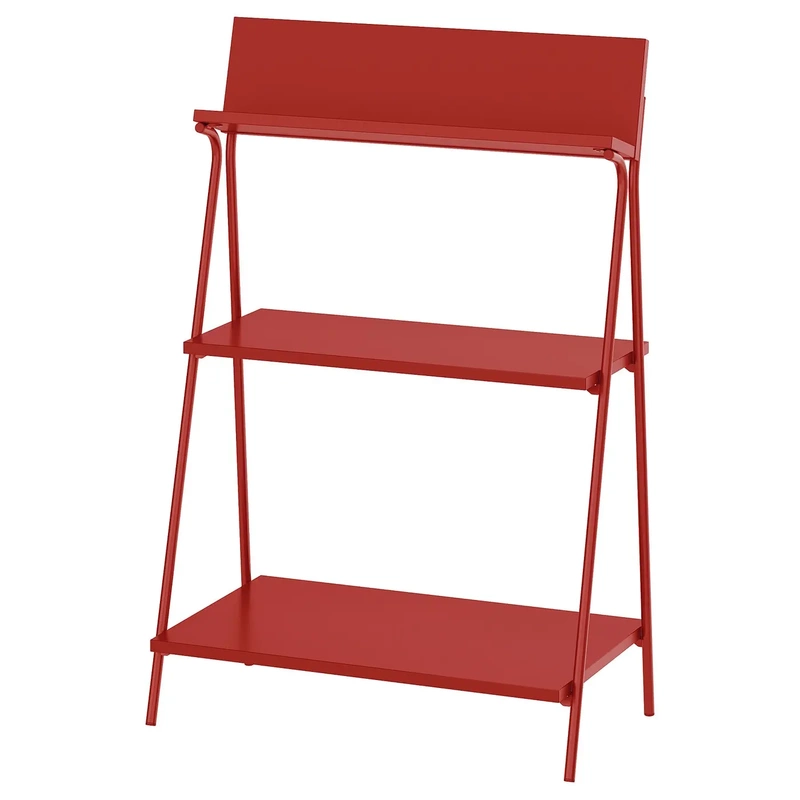 Ikea Konik Internet-Famous Shelf Children's Bookshelf Display Rack Storage Rack Floor-Standing Storage Rack Red Display