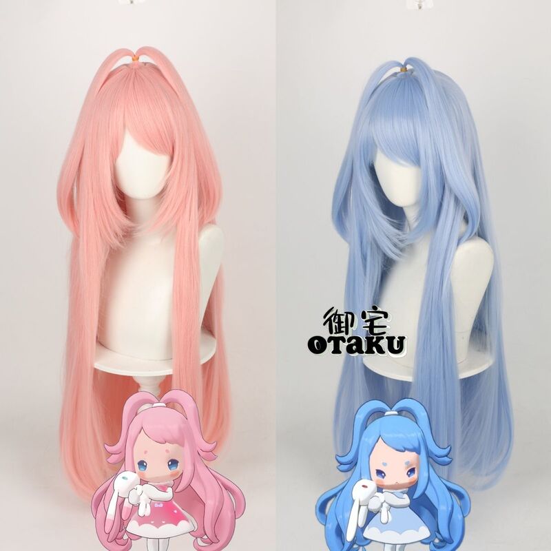 Otaku Rock Kingdom Snow Shadow Doll Cosplay Wig with Rose Net Scalp Top 90cm Thickened Game Wig