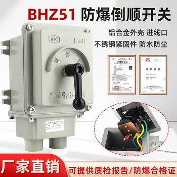 Explosion-Proof Reverse Stop Switch Bqxn-10A Bqxn-60A100A30A Reverse Switch Explosion-Proof Forward and Reverse Switch