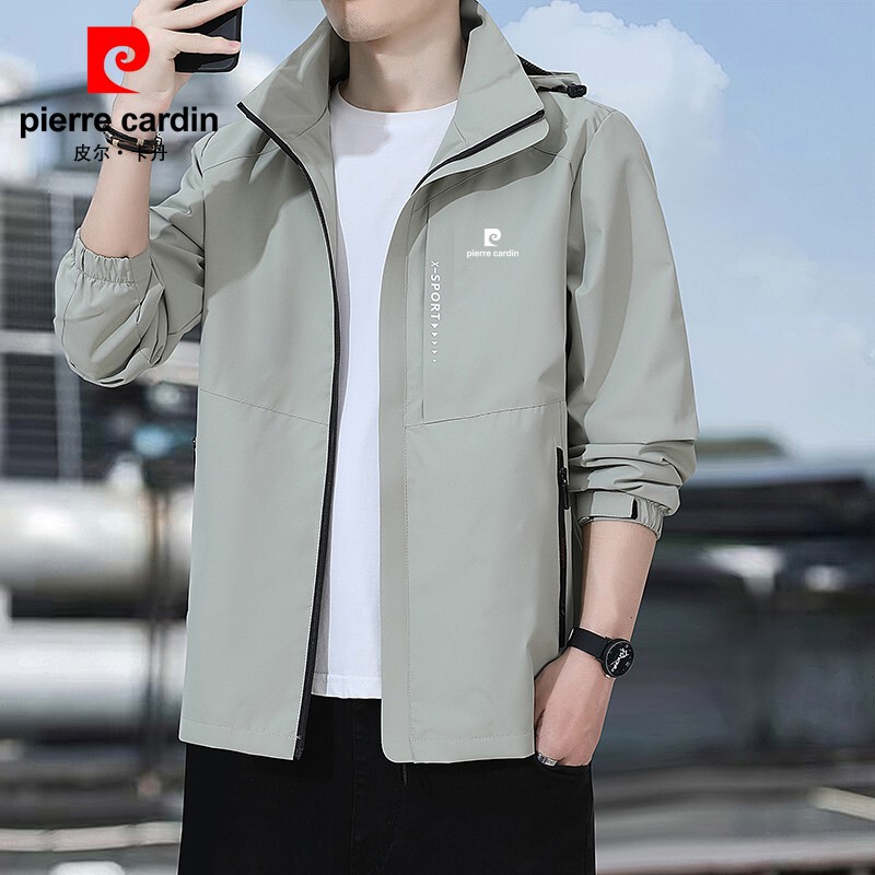 Pierre Cardin 2026 Men's Spring and Autumn Thin Large Size Outdoor Travel Casual Sports Jacket